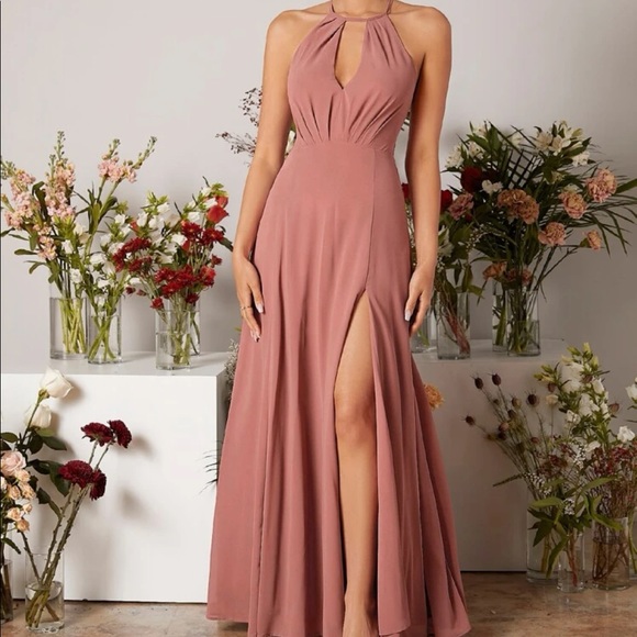 Dusty Rose Bridesmaid Dress | Color: Red/Brown | Size: L | Jzybura's Closet